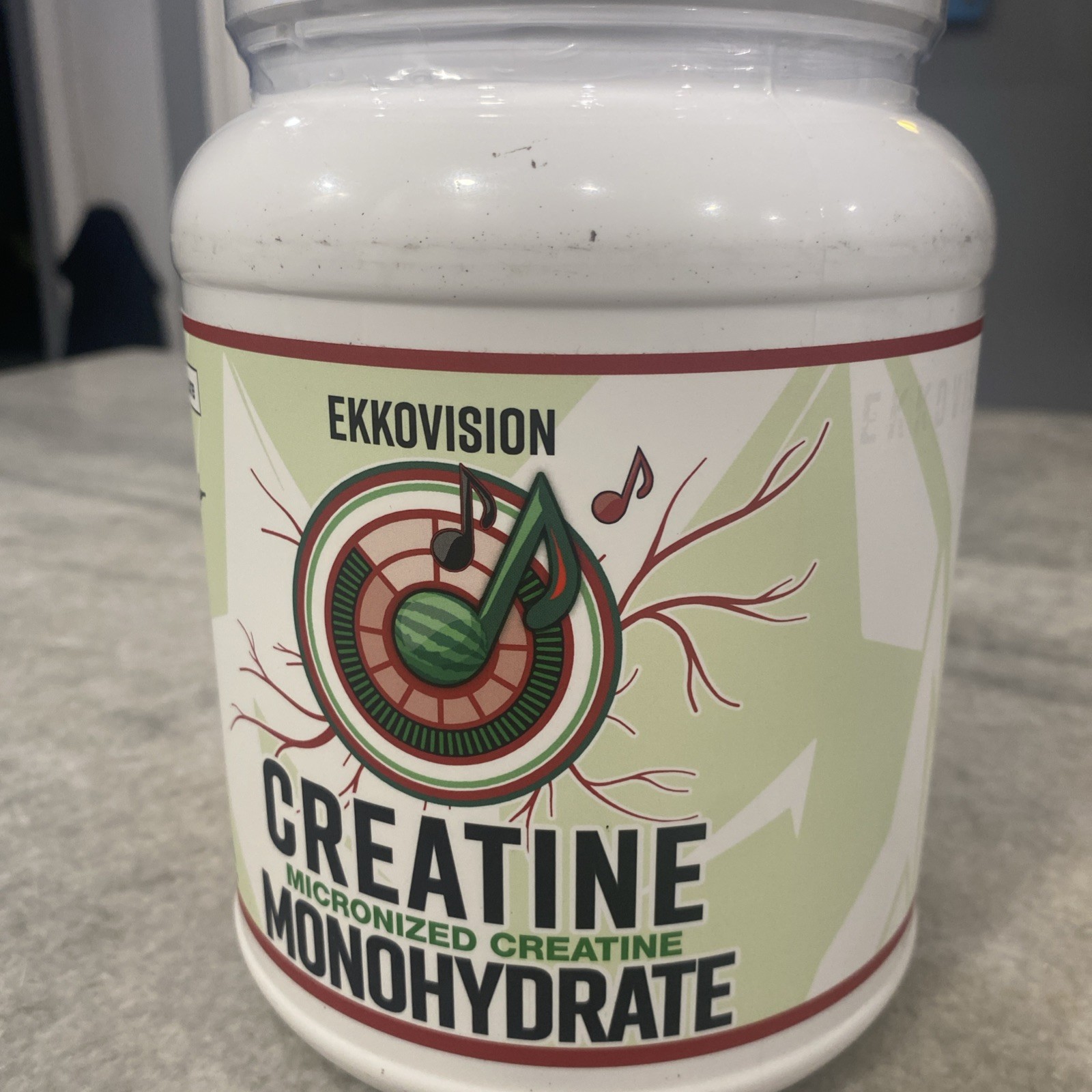 Ekkovision Creatine Monohydrate Powder Micronized Sour Watermelon 100 servings