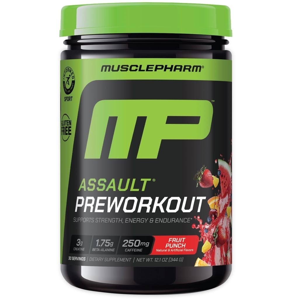 Pre Workout Powder Fruit Punch – 30 Servings, Energy Boost, Strength & Endurance