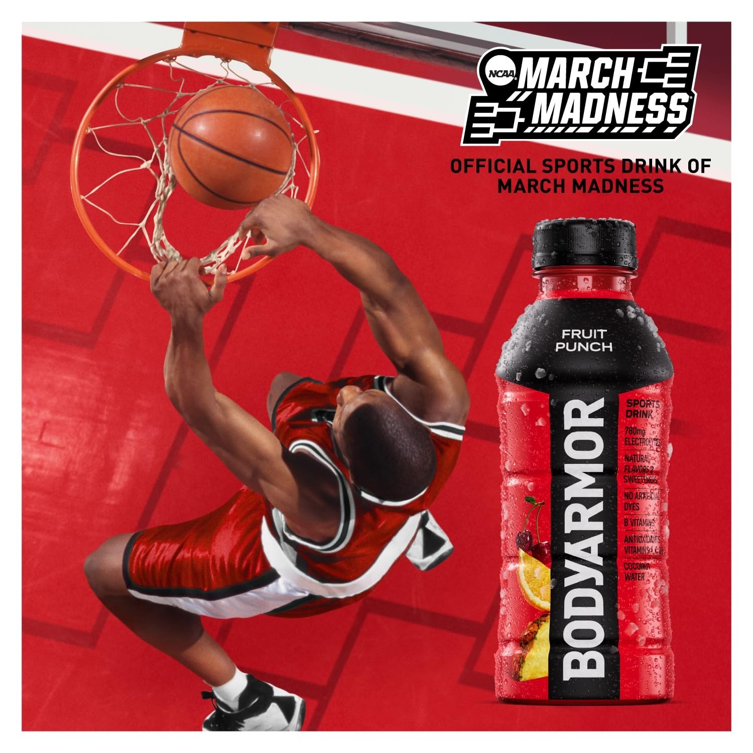 BODYARMOR Sports Drink Sports Beverage, Fruit Punch, Coconut Water Hydration,