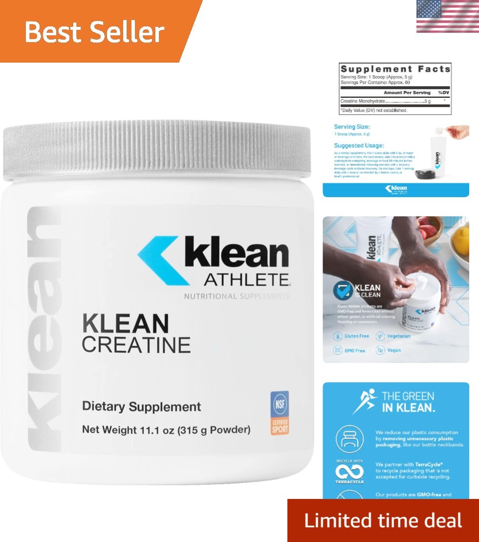 Brand New Klean Creatine – 11.1 Oz – Unflavored