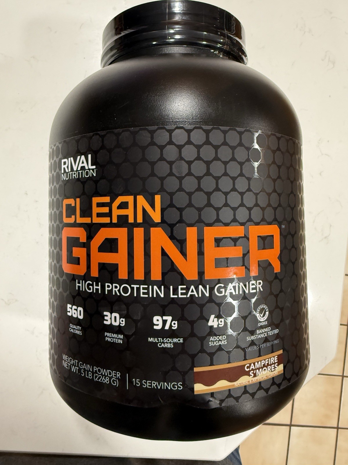 Rival Nutrition Clean Gainer High Protein -Campfire S’Mores 5Lbs *EXP 2/15/27