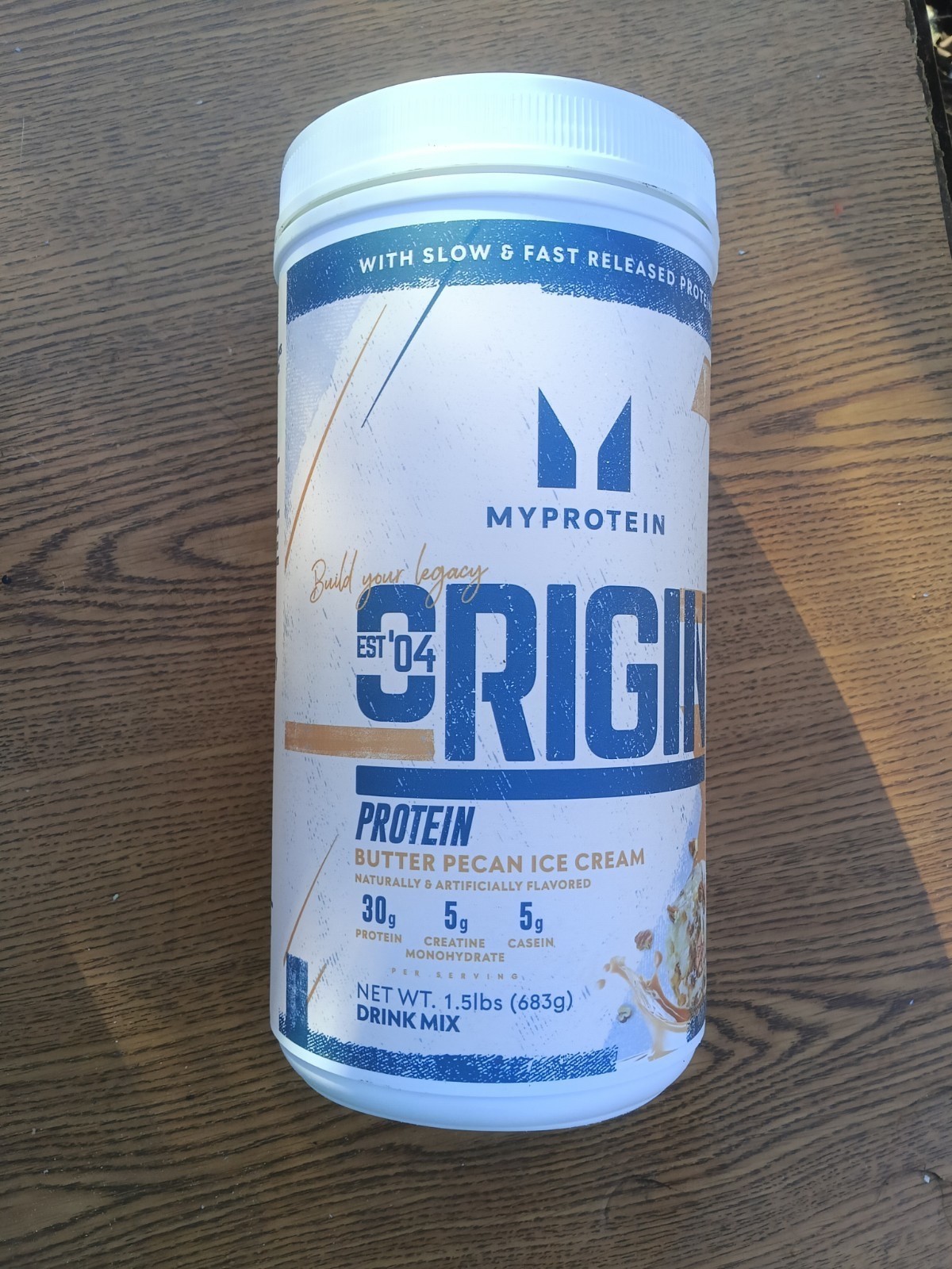 Myprotein Origin Protein Powder In The Butter Pecan Ice Cream flavor.New Sealed