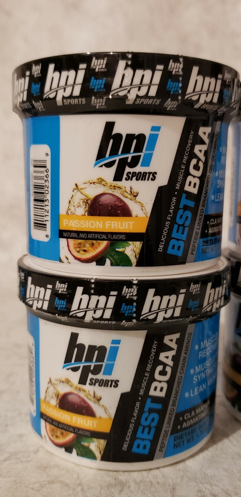 Qty 4 – BPI BEST BCAA – PASSION FRUIT – 5 Servings EACH JAR – 20 Total – 8/2025