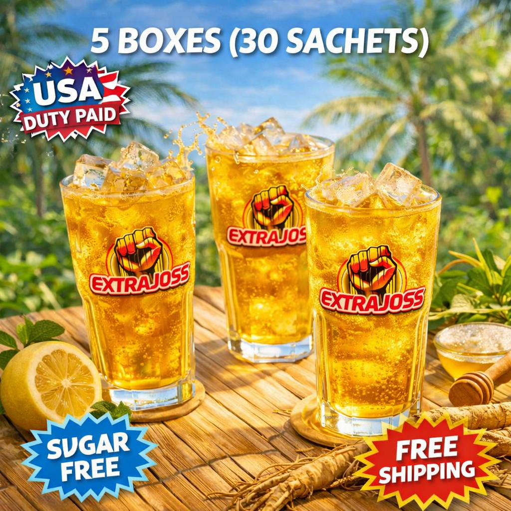 EXTRA JOSS  Active  Energy Flavor Drink  Stamina Royal Jelly Boost 5 box Ginseng