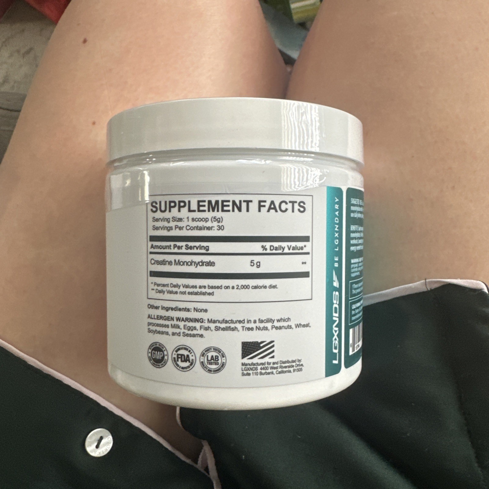 Creatine Monohydrate 150g LGXNDS. 100%pure Micronized.