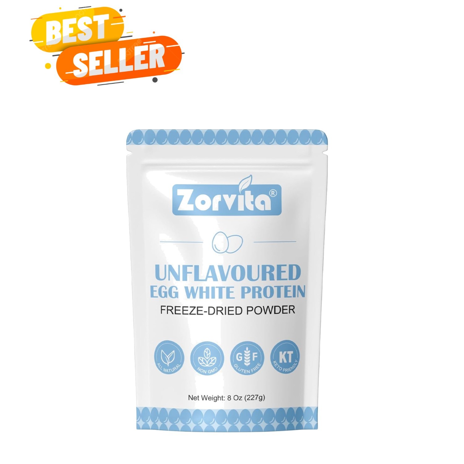 Convenient 8 Oz Freeze-Dried Egg White Powder – Perfect for Protein Boost