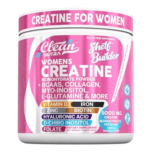 Clean Nutra Creatine for Women | BCAA Powder, Collagen, Biotin, Vitamin D3