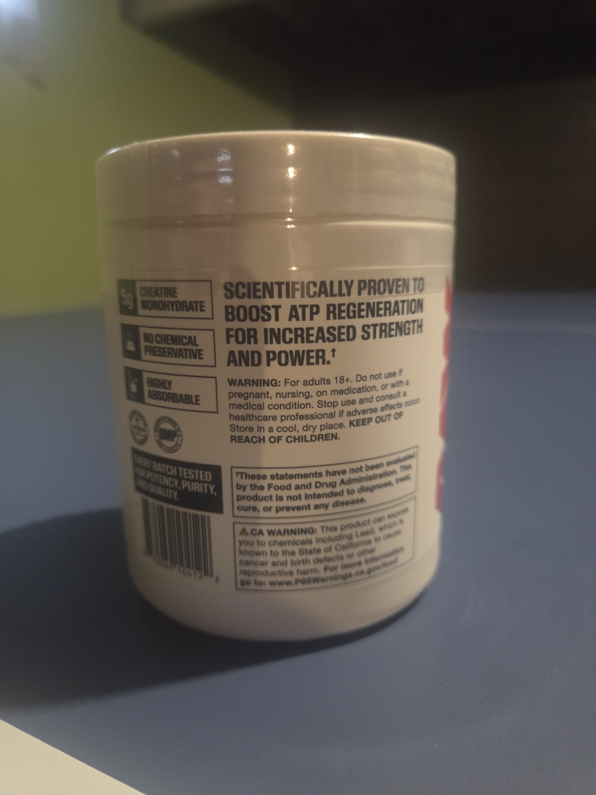Raw Nutrition Essentials Creatine Monohydrate, Blue Raspberry, 50 Servings