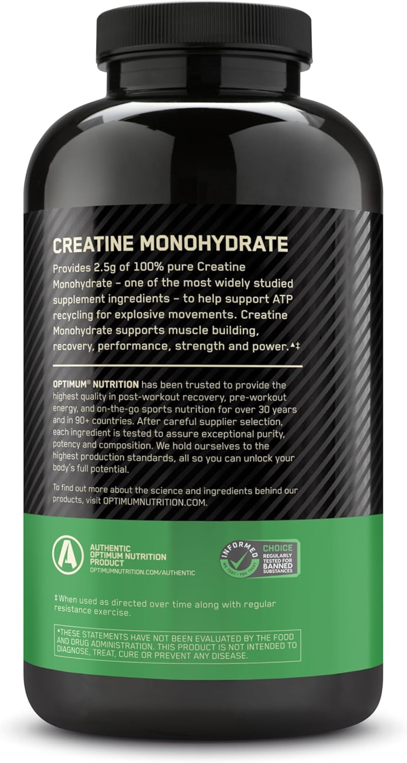 Micronized Creatine Monohydrate Capsules, Keto Friendly, 2500Mg, 300 Capsules (P