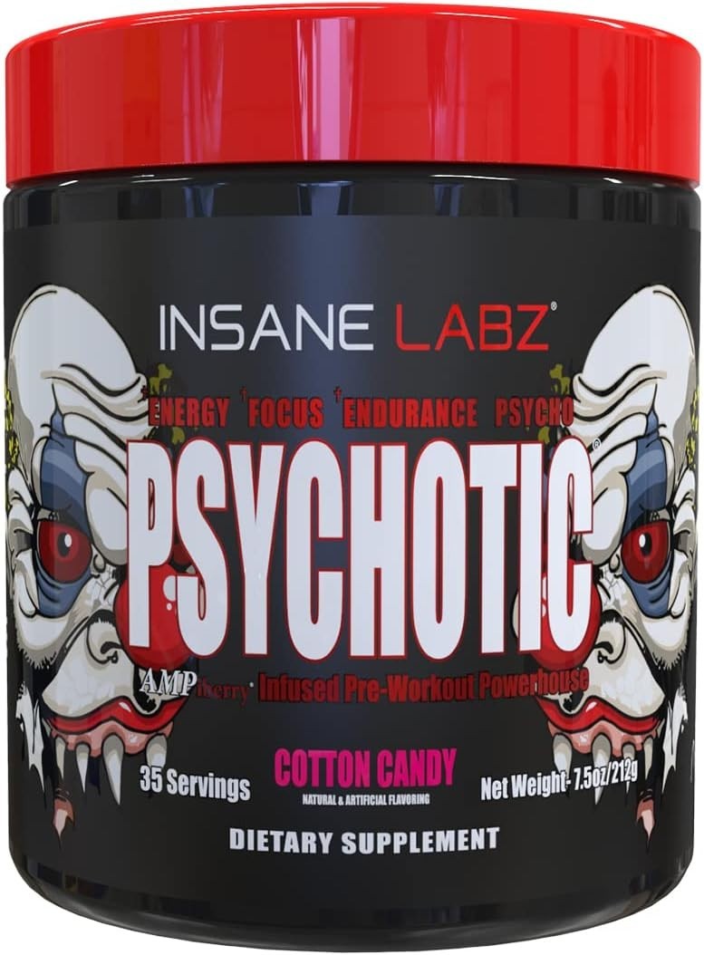 Insane Labz PSY-CHO-TIC Pre-Workout Powerhouse Energy Focus Pumps 35 Serving New