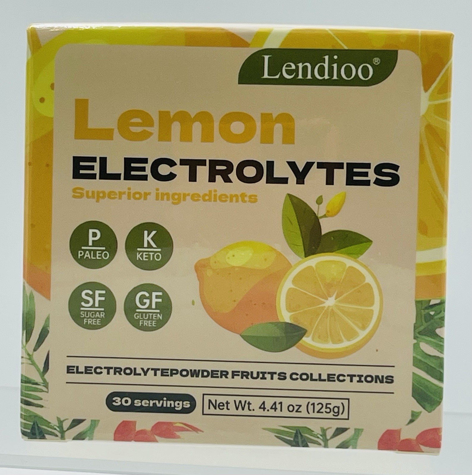 Lot of 2 Lemon Flavor Electrolytes Powder 4.41 oz Sugar-Free Gluten-Free BNIB