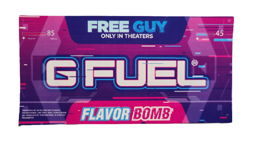G Fuel FREE GUY – FLAVOR BOMB Sticker GFuel by Gamma Labs
