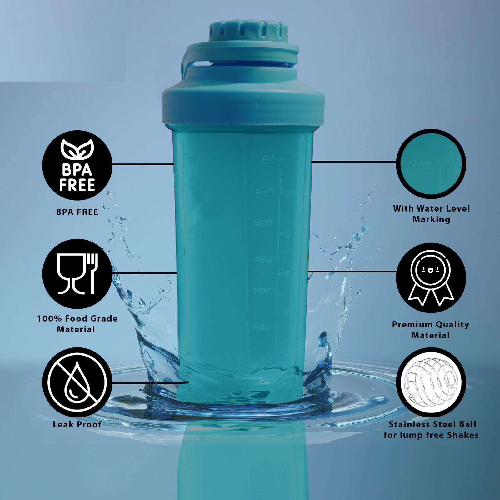 COOL INDIANS Shaker 700ml with Compartment