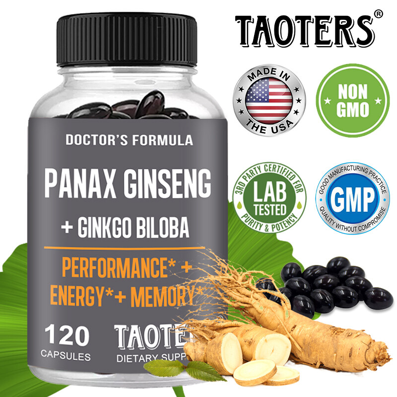 American Ginseng Ginkgo Supplement – Energy, Memory, Muscle Growth