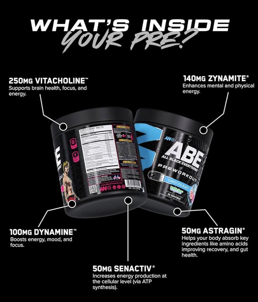 All Black Everything Pre-Workout 350mg Caffeine Cherry Cola Flavor 30 Servings