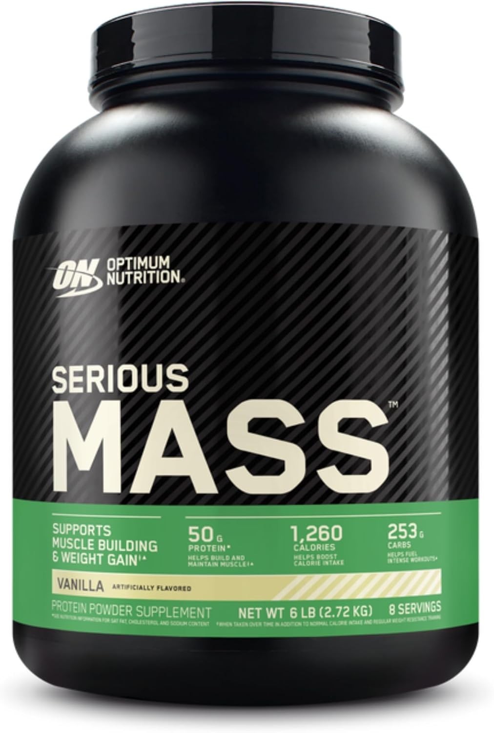 Vanilla Serious Mass – 6lb Protein Gainer with 50g Protein & Immune Support