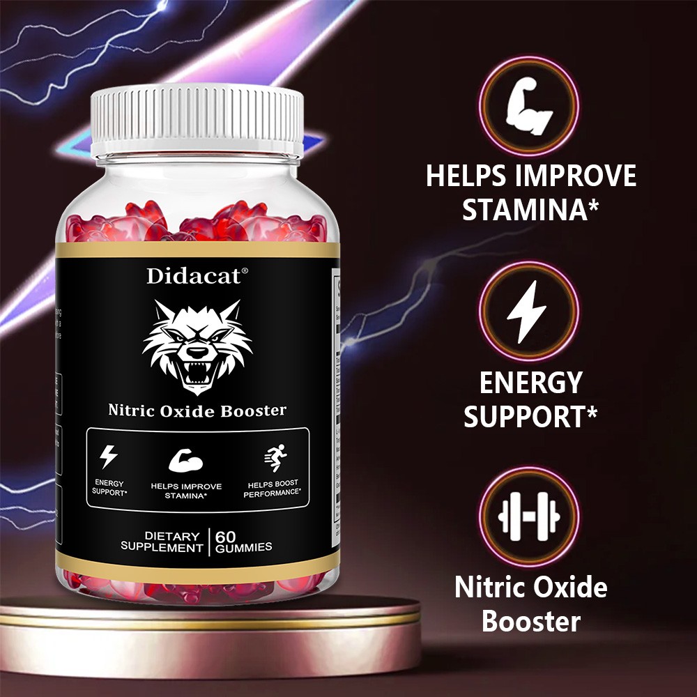 Maca root 100mg,Ashwagandha 100mg 60 gummies | Nitric oxide booster | Strength