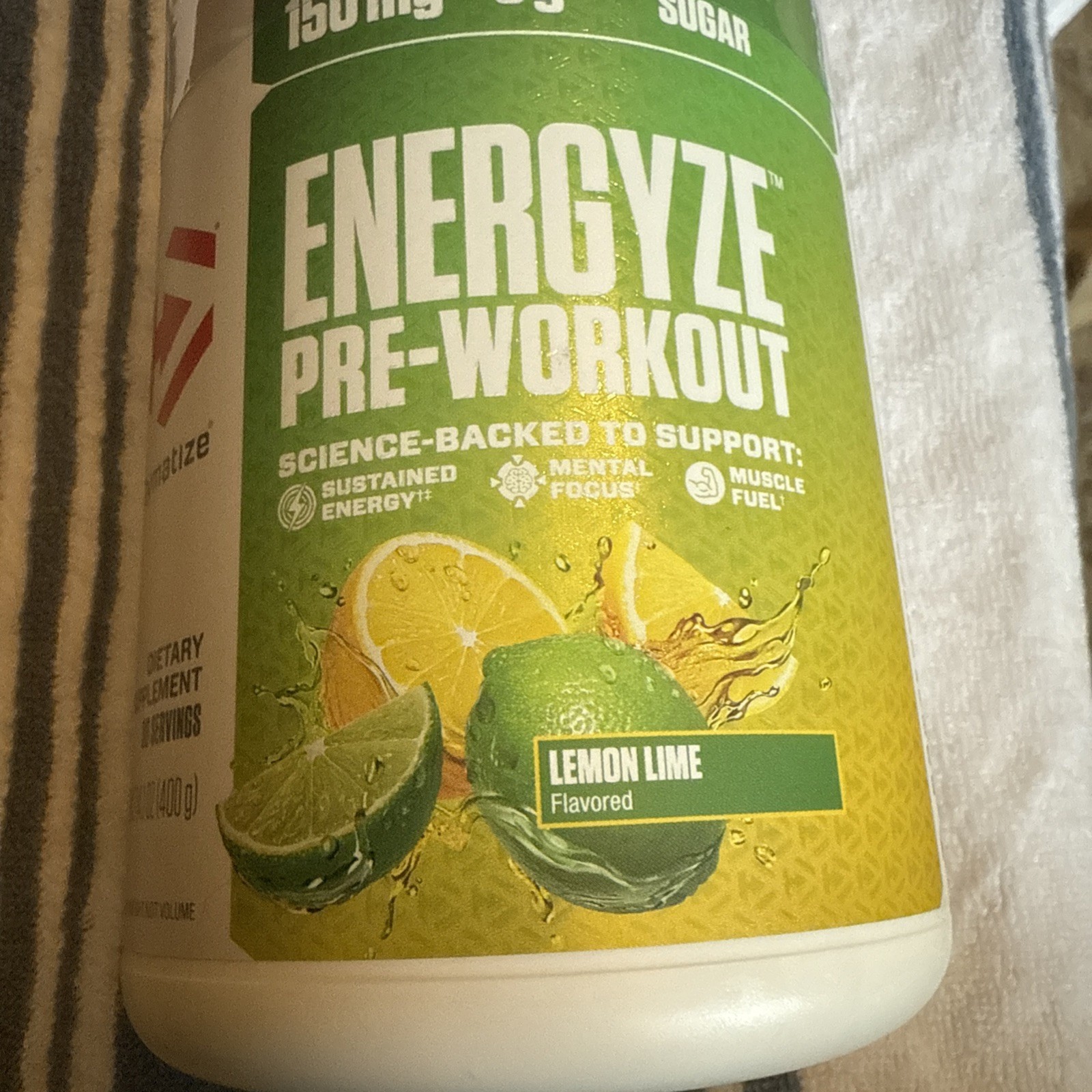Energyze™ Pre-Workout, Lemon Lime, 14.1 oz (400 g)