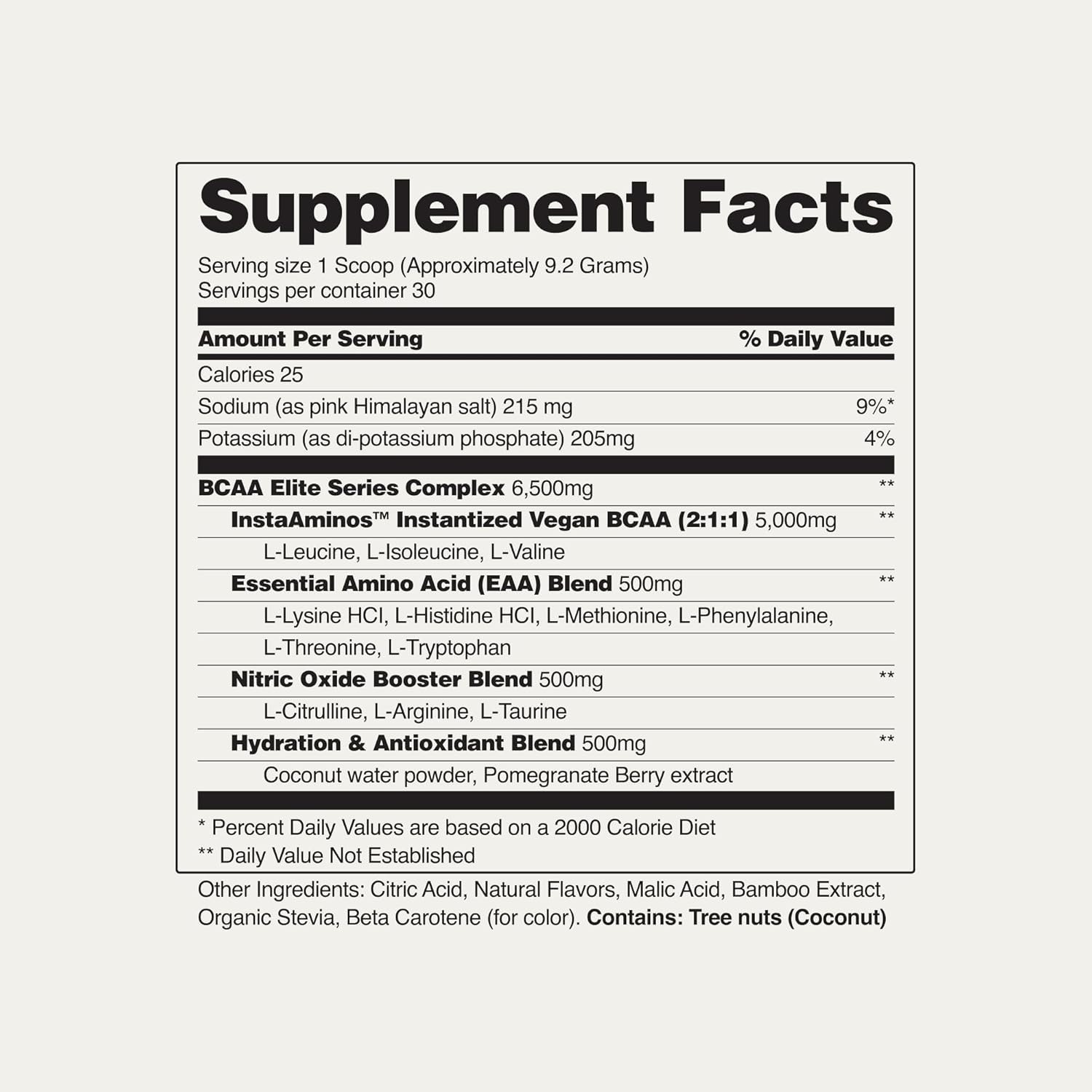 Snap Supplements BCAA Powder – 5g Vegan Branched Chain Amino Acids (2:1:1 Leucin