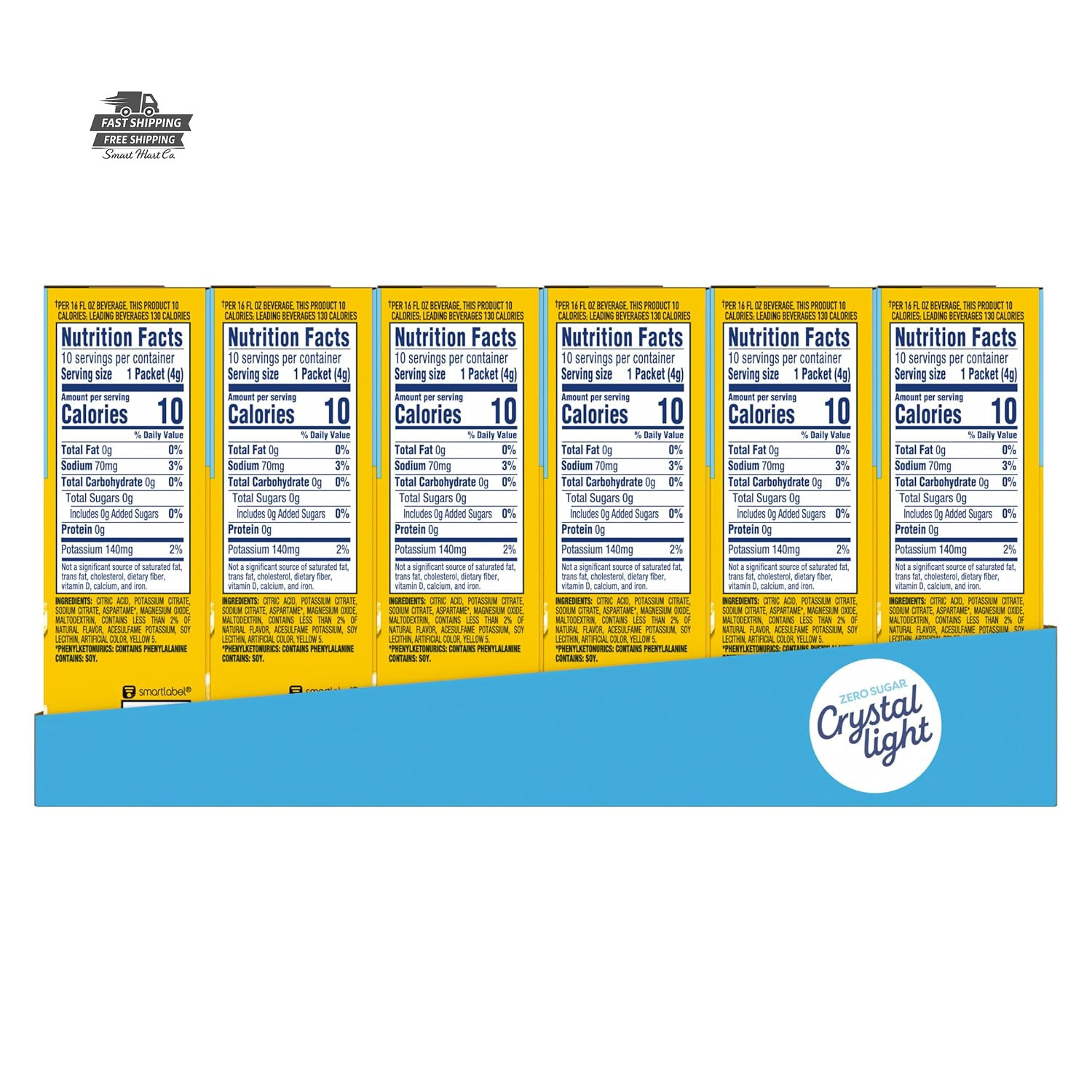 Crystal Light Lemonade Drink Mix Zero Sugar 120 Packets