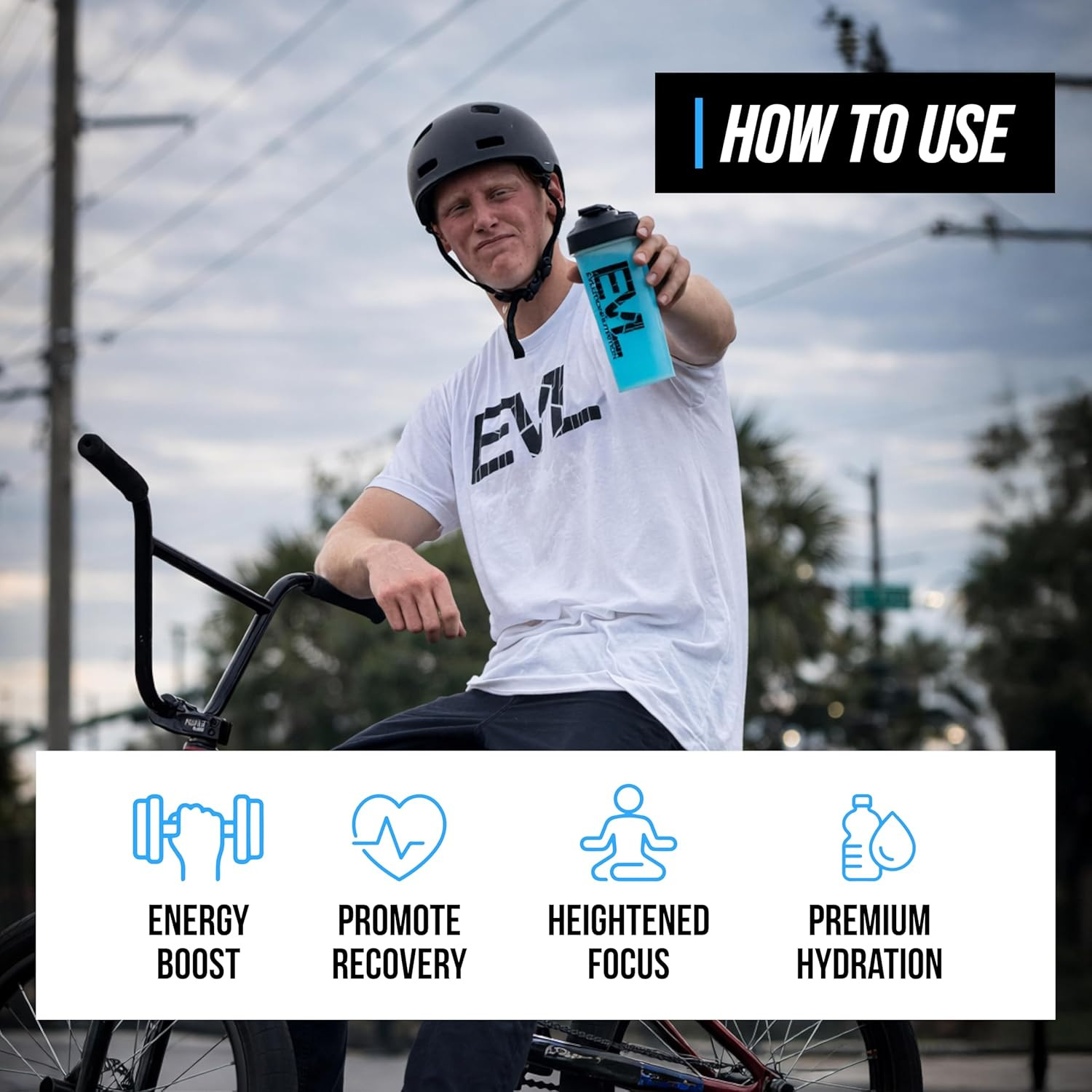 EVL Bcaas Amino Acids Powder – BCAA Energy Pre Workout Powder for Muscle Recover