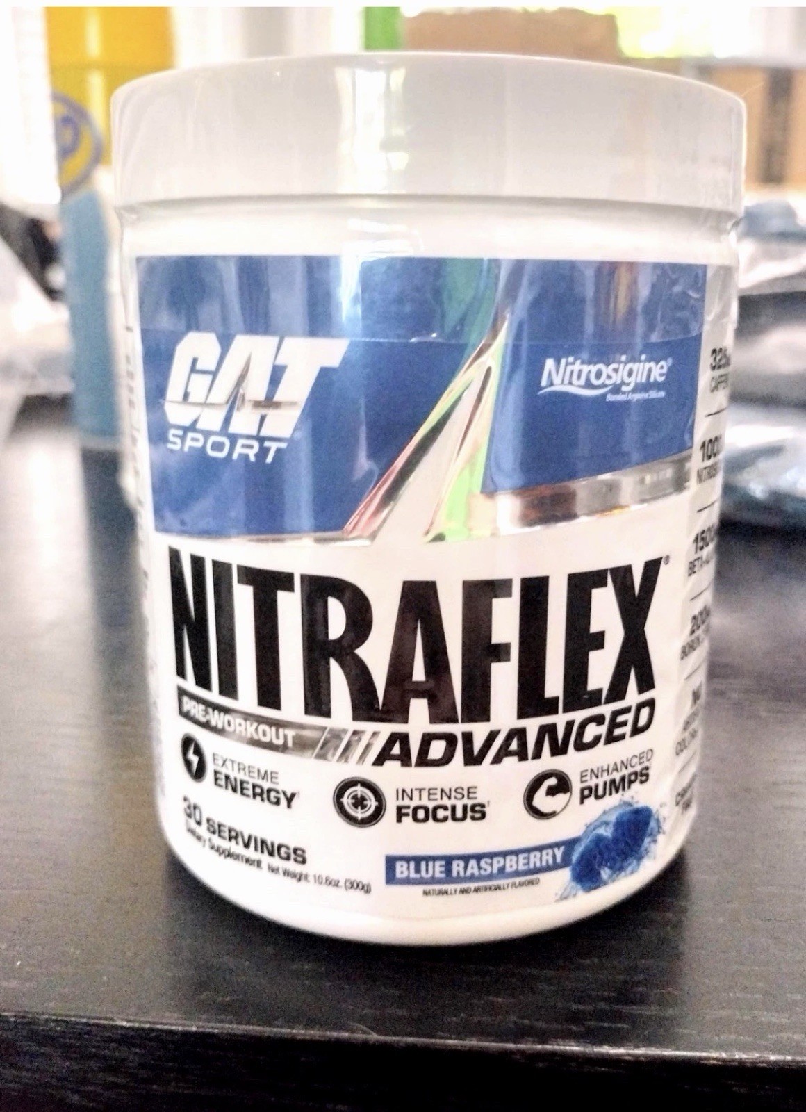 Nitraflex Pre Workout Supplement Blue Raspberry 30 Servings 11/28 – Nitrosigine