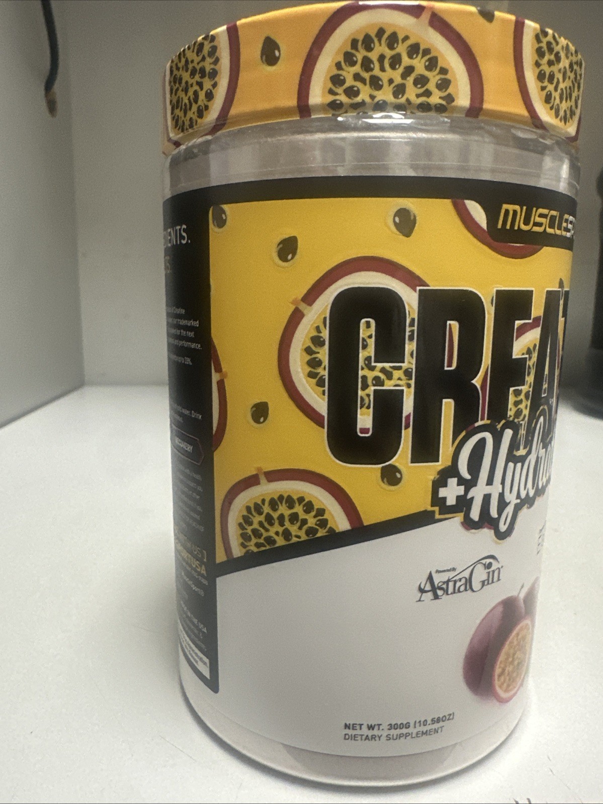Musclesport Creatine + Hydration, Passion Fruit Punch, 10.58 oz Exp 09/2026
