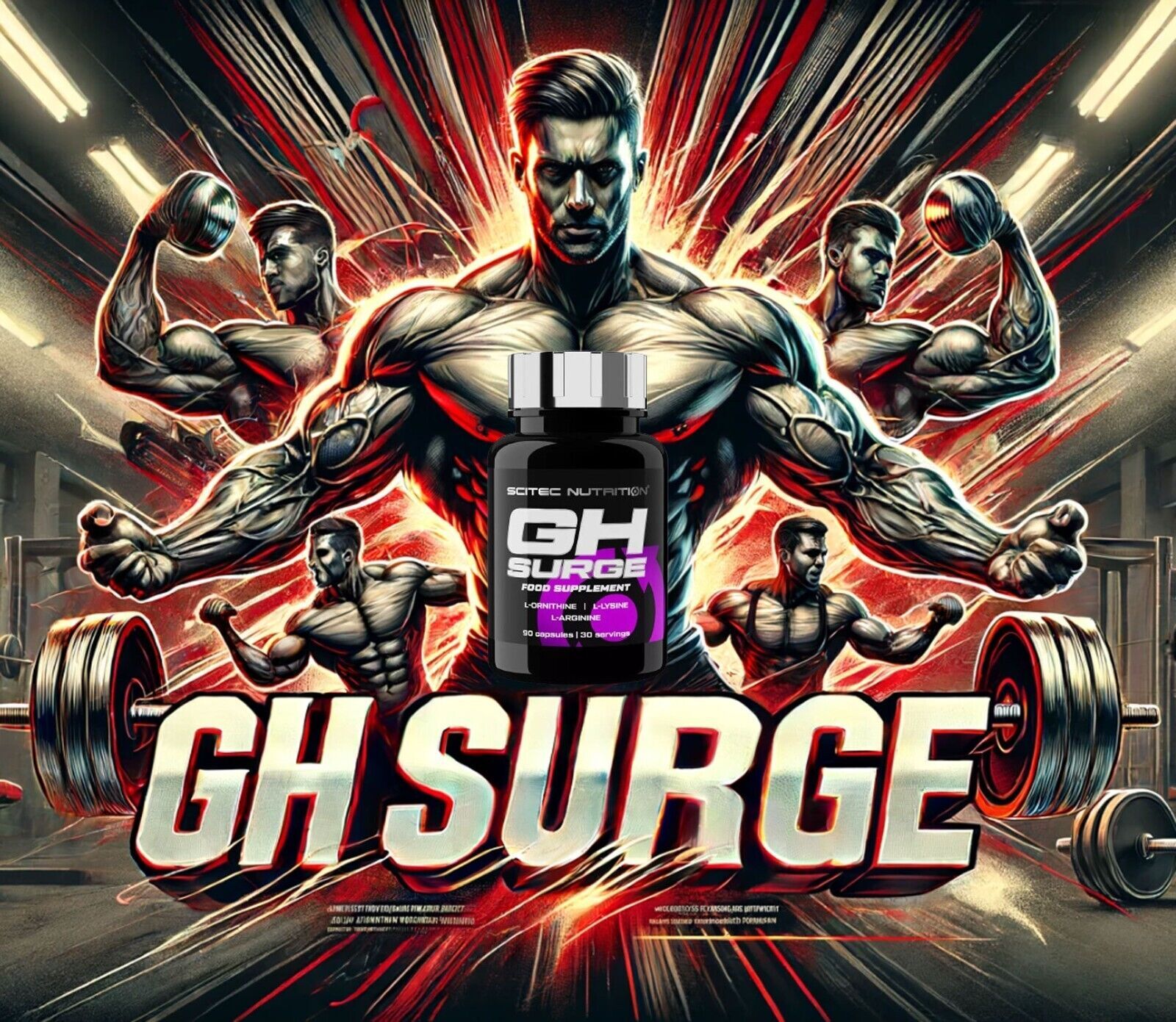SCITEC GHSURGE – STRONG LEAN MUSCLE MASS BUILDER – FAT TISSUE REDUCTION