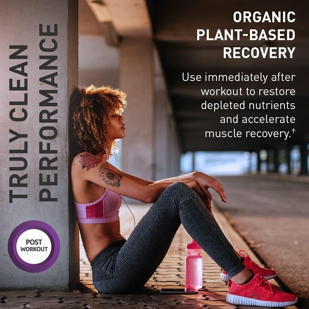 Plant-Based Post Workout Recovery Powder – 30 Servings, Blackberry Flavor