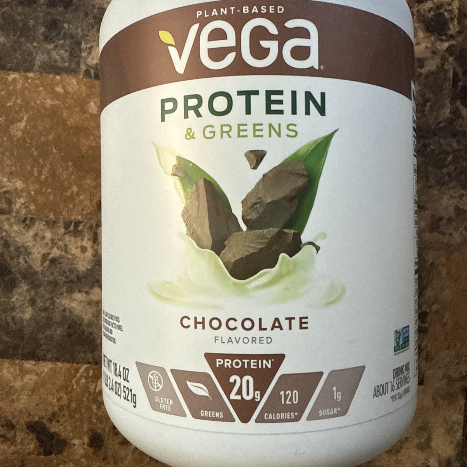 Vega Protein Greens Chocolate 18.4 Oz Approximately 16 Servings