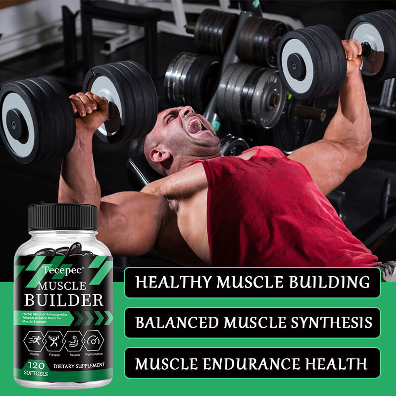 Muscle Builder, Testosterone Booster & Muscle Gain, Energy Capsules