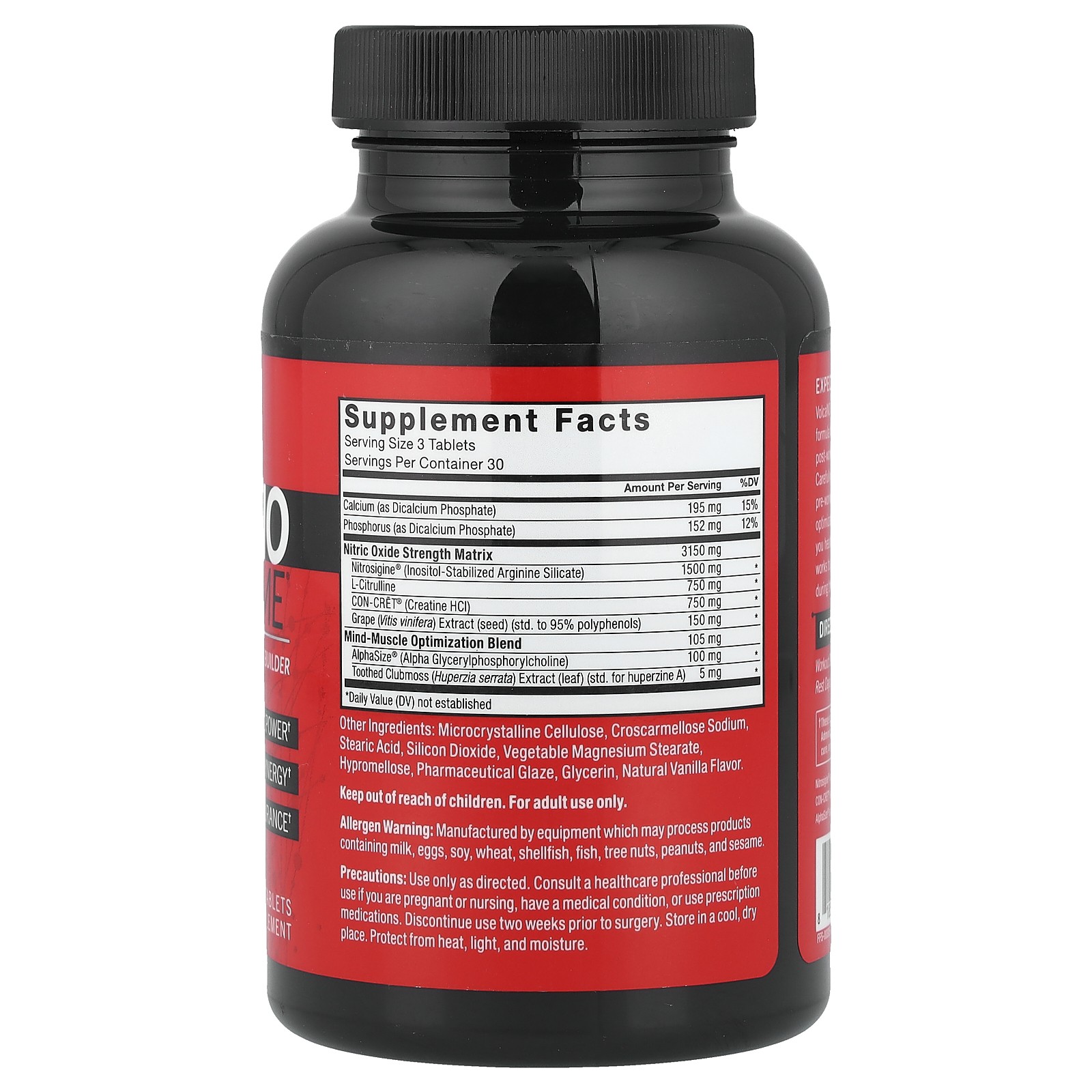 Volcano Extreme, Intense NOx-Boosting Muscle Builder, 90 Tablets