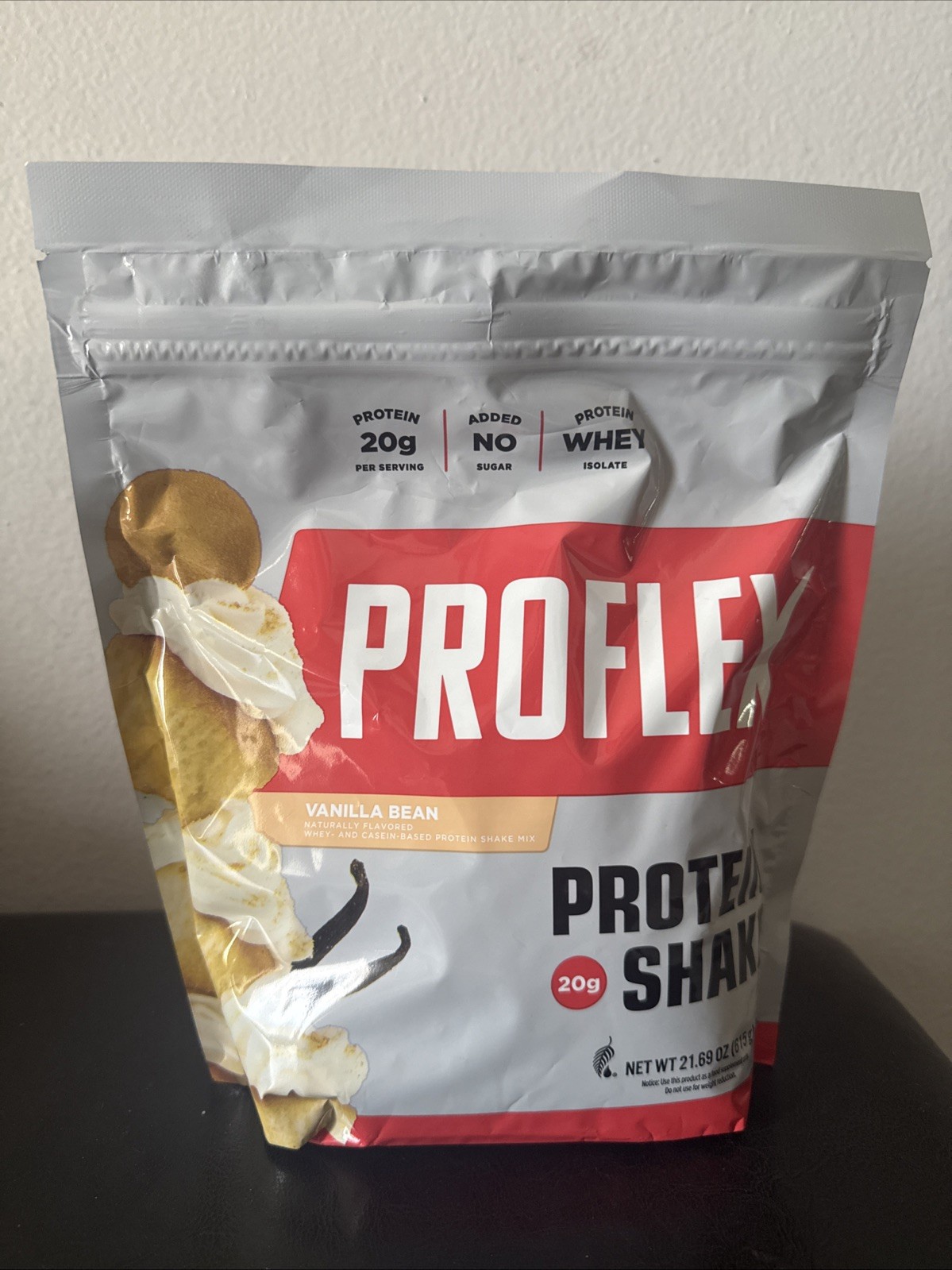 Melaleuca Proflex Protein Shake 21.69 oz Vanilla Bean 20g Protein 09/2027