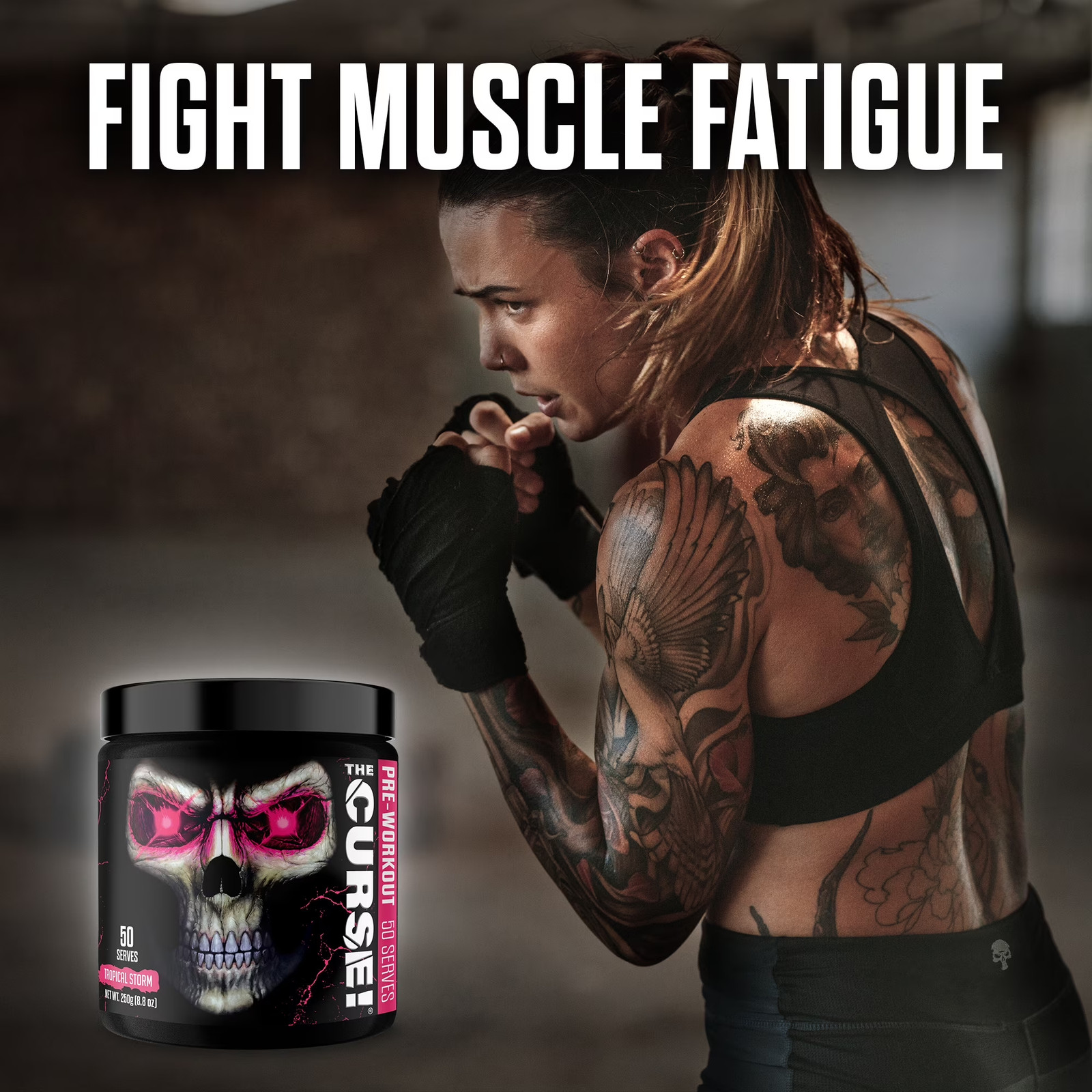 ® the Curse Pre Workout Powder Tropical Storm Pre Workout Mix for Energy and Foc