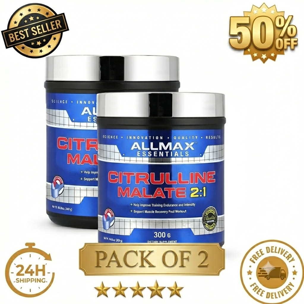 ALLMAX Nutrition Citrulline Malate 2:1 Powder, 300g (10.58 oz), 2-Pack