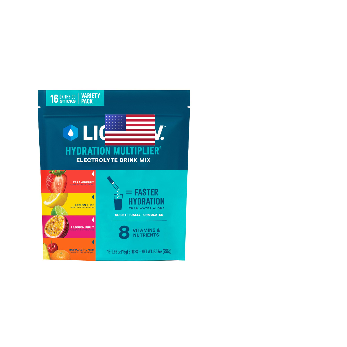 Liquid I.V. – – Passion Fruit Strawberry Tropical Powder Drink