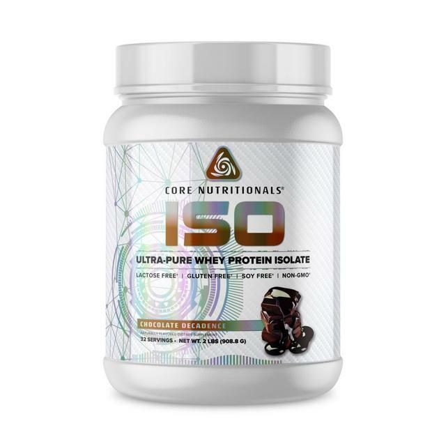Core Nutritionals ISO Protein – 24gm Isolate Whey Protein- 2LBs – All Flavors