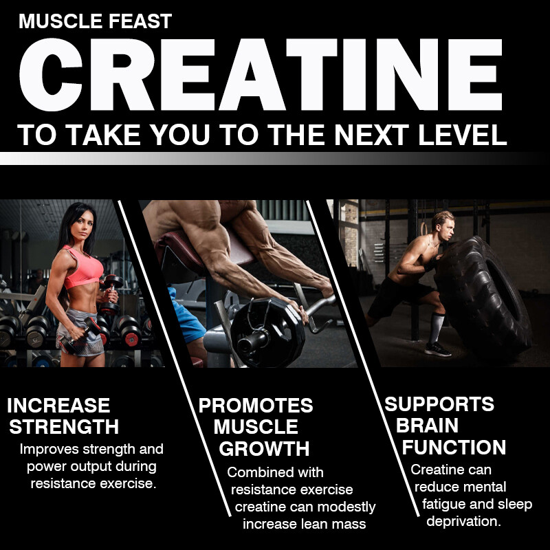 Creatine Monohydrate 3500mg- Energy&Endurance,Muscle Health,Testosterone Booster