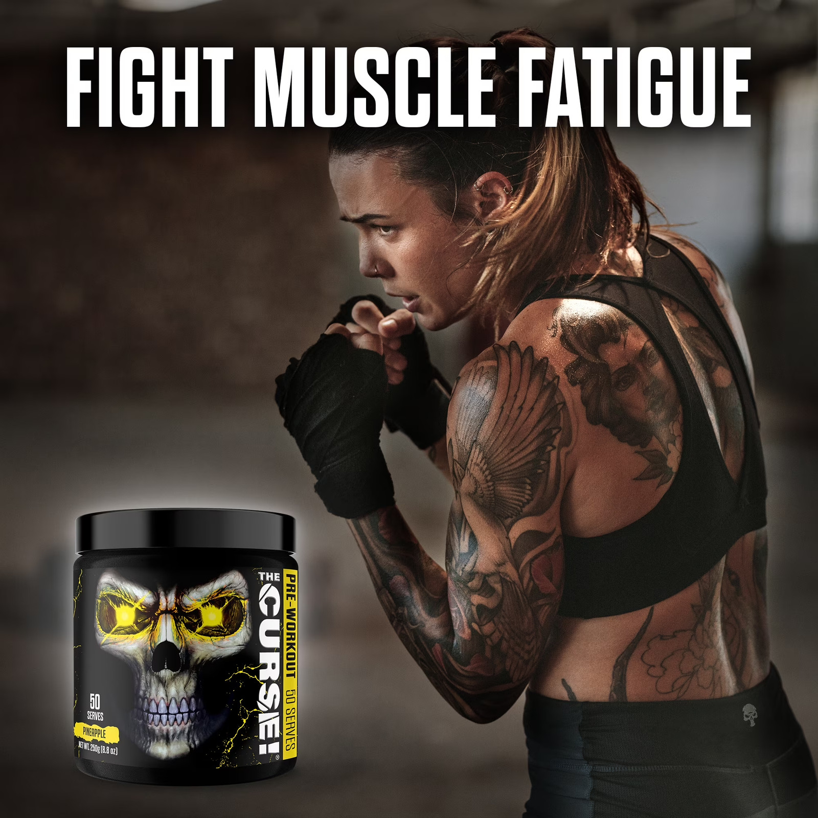 ® the Curse Pre Workout Powder Pineapple Shred Pre Workout Mix for Energy and Fo