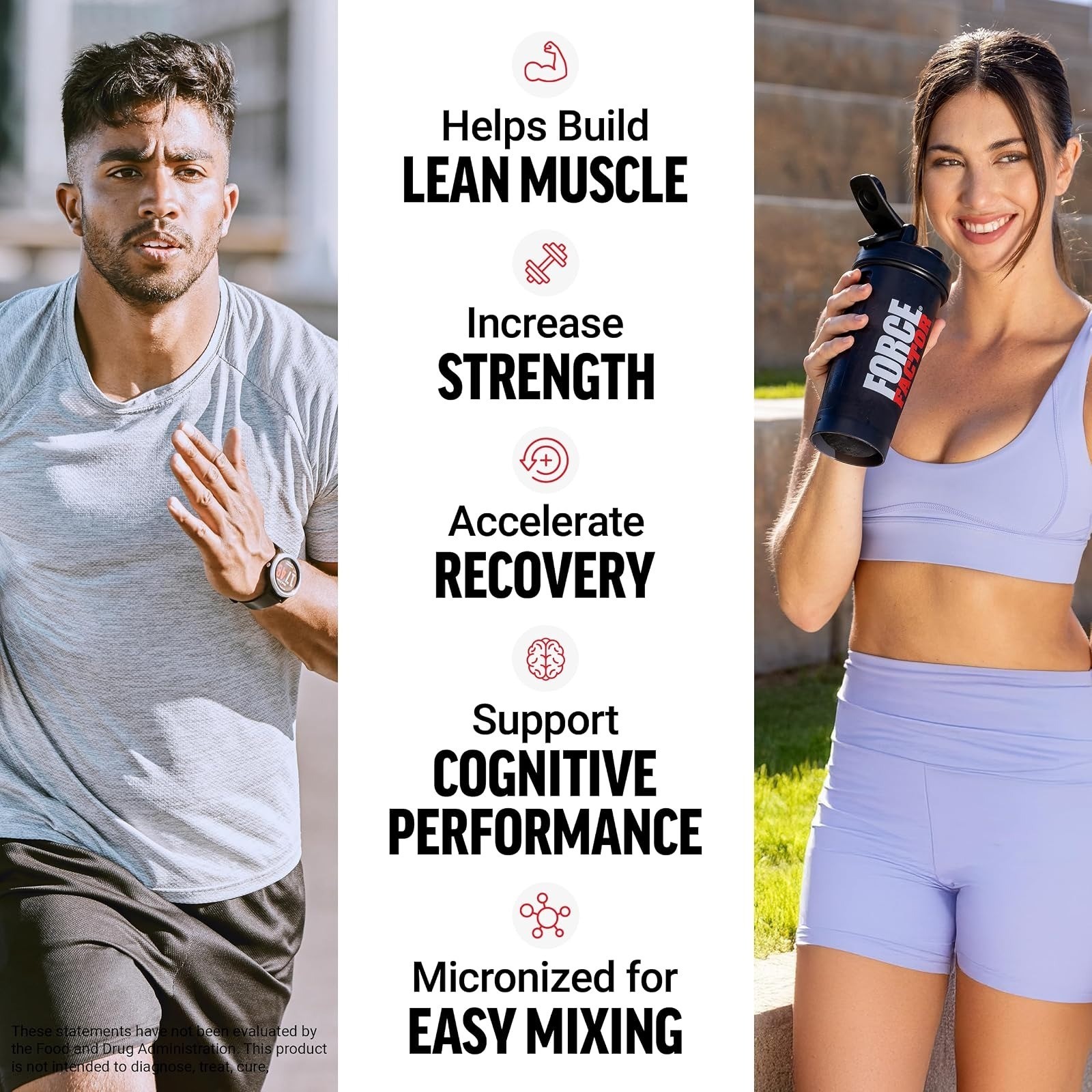Force Factor Creatine Monohydrate Powder – 5g Muscle Growth, 100 Servings