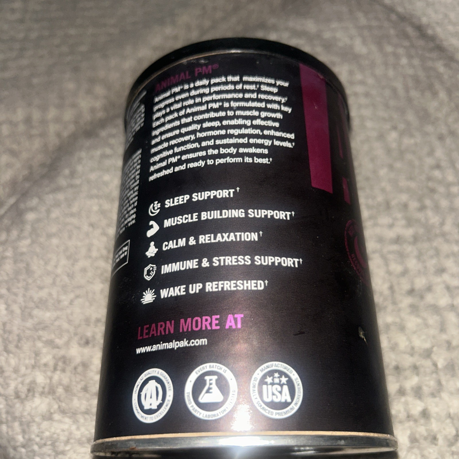 Animal PM Sleep Supplement 30 Count Multicolor Non Habit Forming Natural Formula