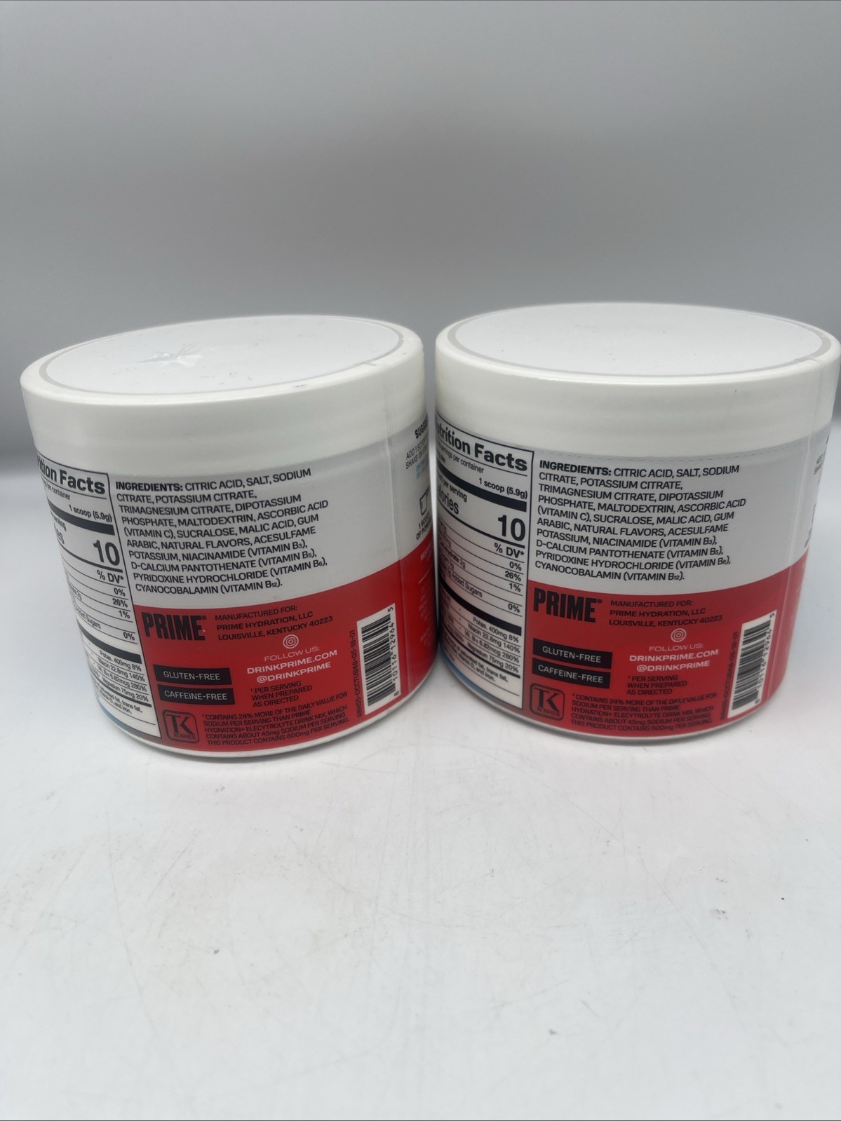 2 PRIME Rapid Rehydration Electrolyte Drink Mix Ocean Cherry 9.9 oz/283g Ex 3/28