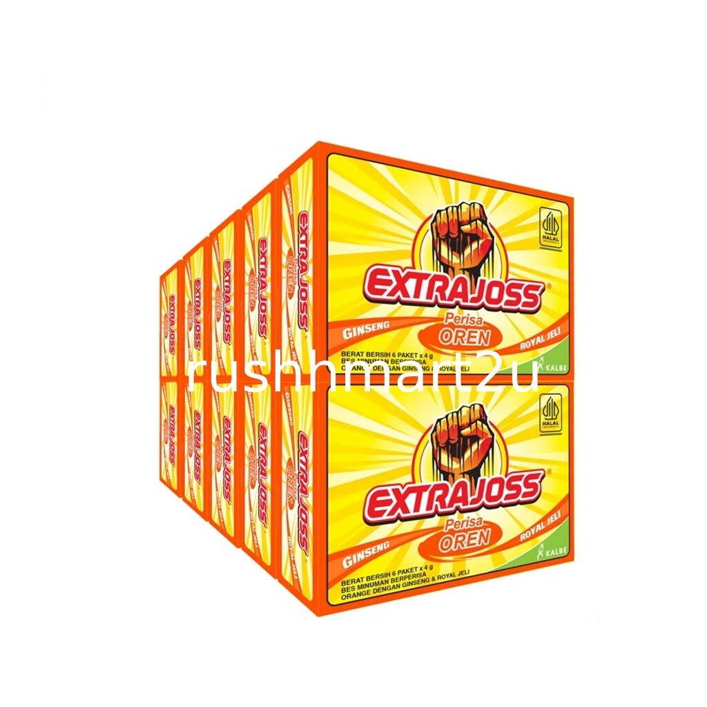 EXTRA JOSS Orange Flavour 40 Box (240 Sachets) Energy Drink Powder EXPRESS SHIP