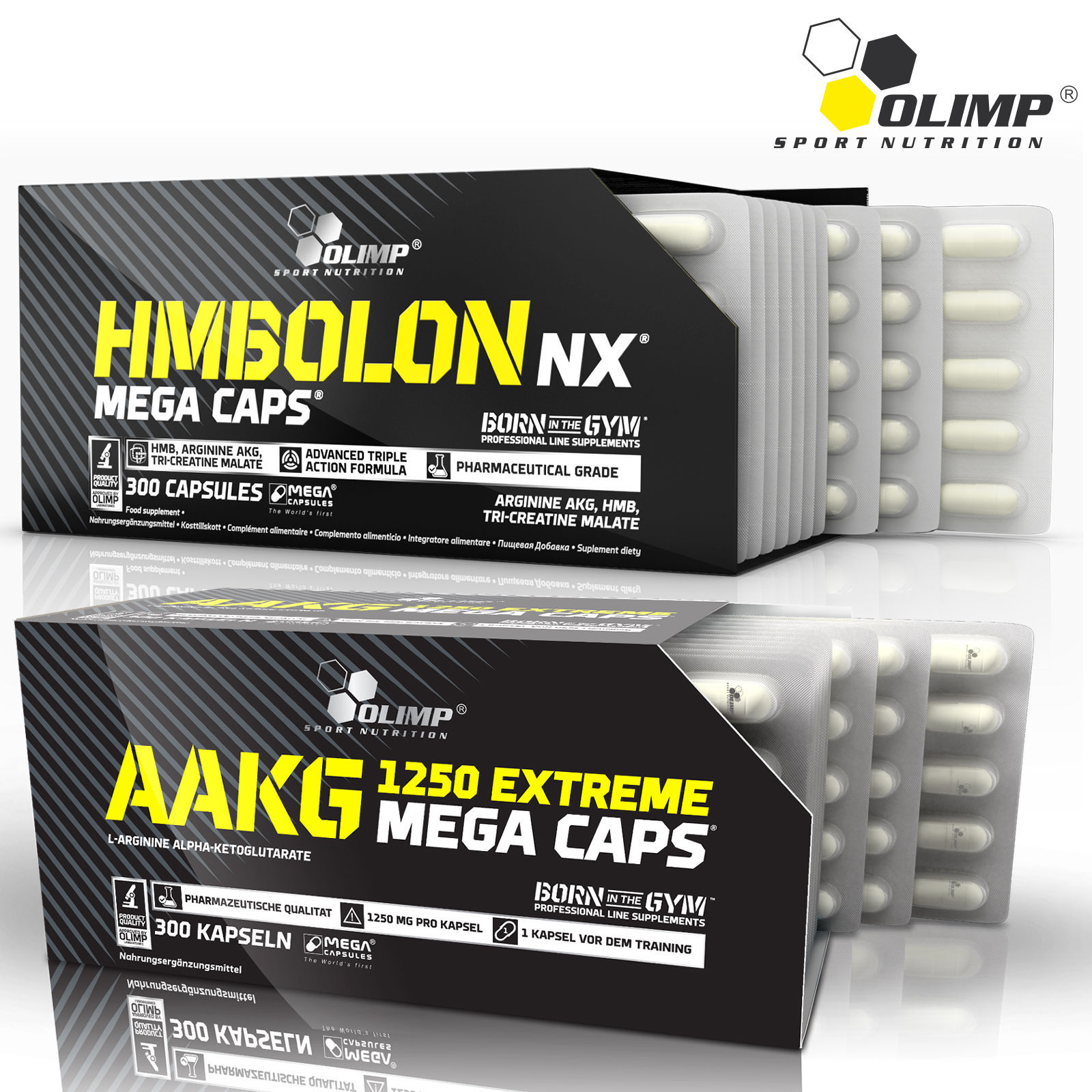 OLIMP HMBolon + AAKG 60-180Caps- HMB Tri-Creatine Malate L-Arginine
