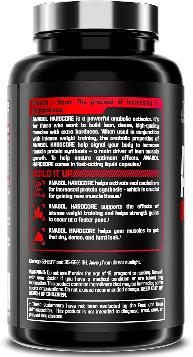 Nutrex Research Anabol Hardcore Anabolic Activator, Muscle Builder and Hardening
