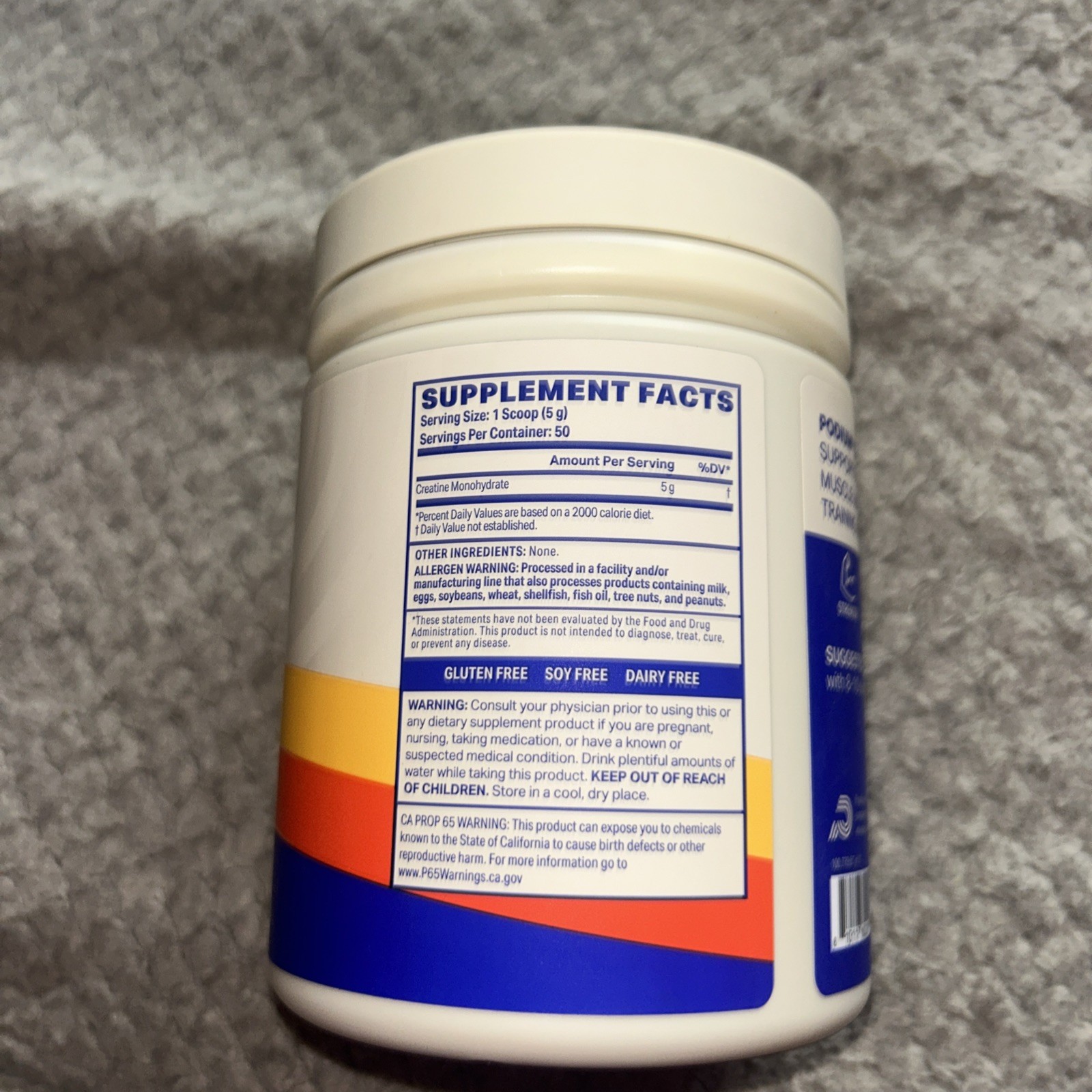 Podium Nutrition Creatine Monohydrate Energy Drink Unflavored 8.82oz/50 Servings