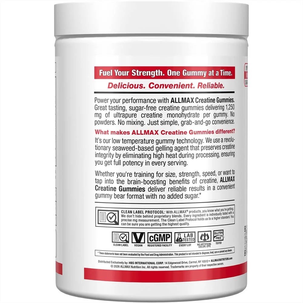 Allmax Creatine Gummies Tropical Fruit Punch + EHP Labs OxyShred Ultra