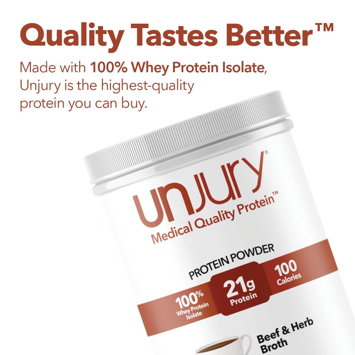 Unjury Whey Protein Powder | Beef and Herb High Protein Soup | 21g 100% Whey …