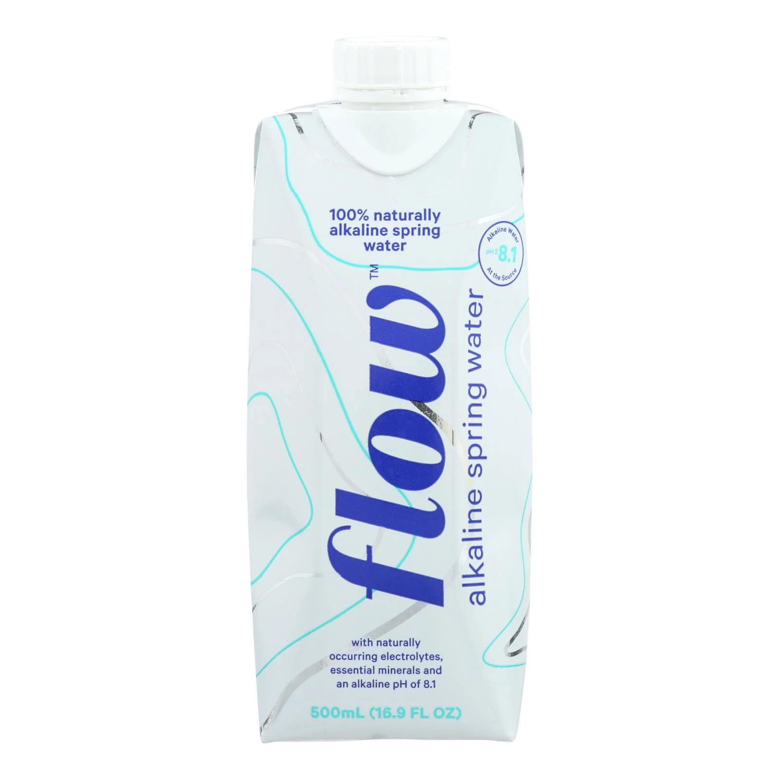 Flow Spring Water – Refreshing Alkaline Case Of 12 – 500 Ml Bottles