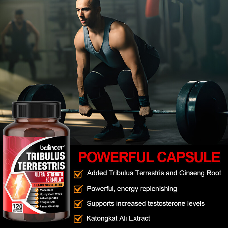 Tribulus Terrestris Extract 800mg 30 To 120 Capsules Vegan male energy Booster